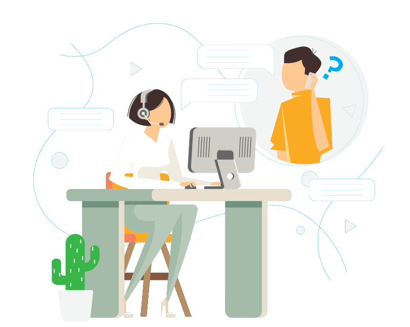 two people talking on a phone call